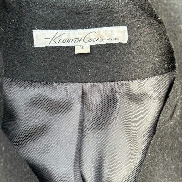 Kenneth Cole Black Pea Coat - Picture 2 of 3